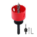 2 inch / 51mm Hole Saw with 1 pc SDS Plus Arbor and 1 pc Hex Shank Arbor, HSS Bi-Metal Hole Drilling Cutter for Wood Boards Plastic and Thin Metal (2 inch / 51mm)