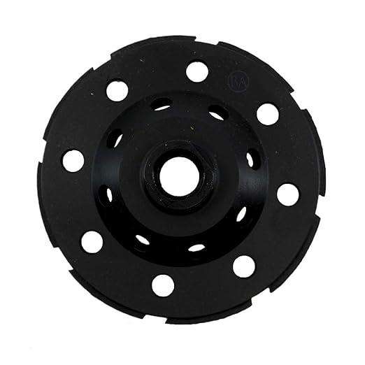 Benchmark Abrasives 4 Inch Grinder Wheels Threaded T-Type Diamond Cup Wheel with 5/8"-11 Arbor Hole for Masonry, Natural Stone, Concrete Grinding Wheel - Angle Grinder Attachments (4”)