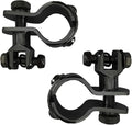 Motorcycle Footpegs 32mm Highway Crash Bar For Foot Peg Clamps Engine Guard Mounts Adapter For Fit Honda Suzuki Kawasaki Yamaha Harley Davidson, Black