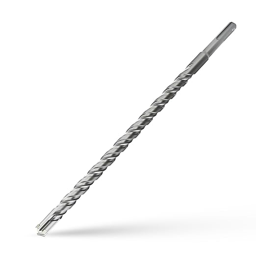 CSOOM SDS Plus Rotary Hammer Drill Bit 1/2"x12.2", Professional Concrete Drill Bit for Concrete, Brick, Stone and Cement Walls