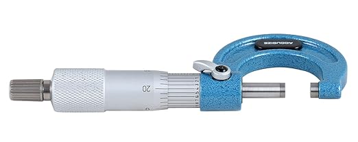 Accusize Industrial Tools 0-1'' by 0.0001'' Ultra-Precision Outside Micrometer, Eg00-0001