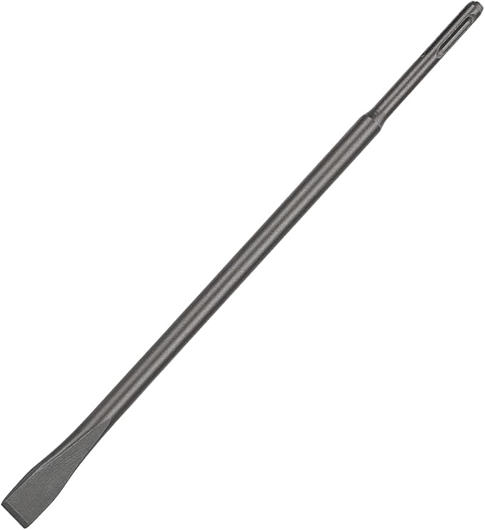 16 Inch SDS Plus Chisel, 3/4 Inch Flat Chisel, Ideal for Concrete Demolition, Tile Removal Tool for SDS Plus Hammer Drill Attachment