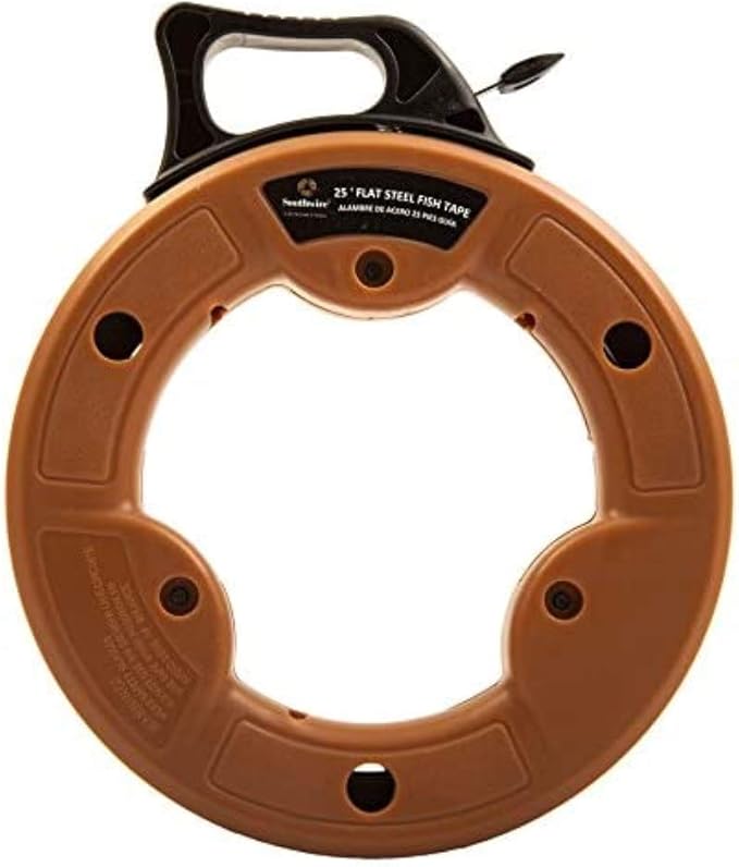 Southwire 58279740 1/4 in. 25 ft. Flat Steel Fish Tape