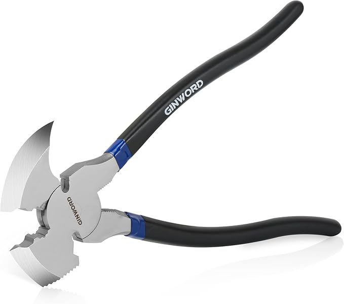 Fencing Pliers,10.4 Inch Multi Fence Tool,Hammer Head, Wire Cutter Heavy Duty Fence Pliers,Nail Puller Pliers,Staple Puller,Fence Cutting Tools
