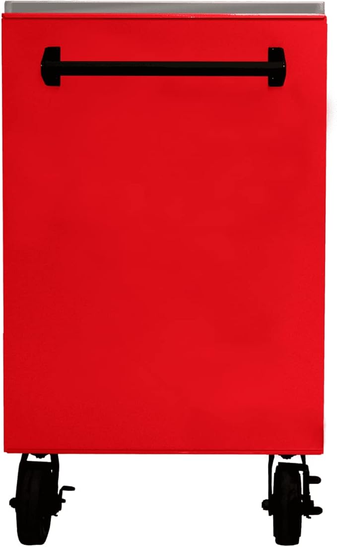 Homak 72” Roller Cabinet w/Stainless Steel Top RS Pro Workstation (Fury Red)