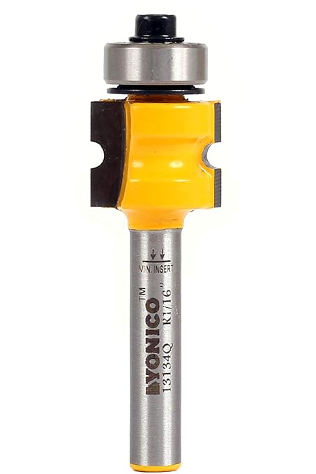 YONICO Router Bits Bullnose 1/8-Inch Bead 1/4-Inch Shank 13134q