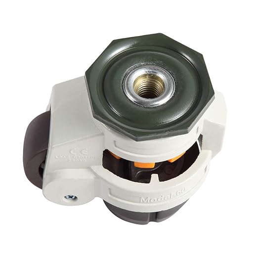 Skelang 4 Pcs Stem Leveling Machine Casters with Nylon Wheel, Retractable Workbench Caster, Loading Capacity 2200 Lbs