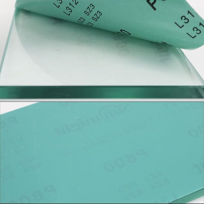 SCOTTCHEN Dead Flat Float Plate Glass for Scary Sharp Sharpening System 10-1/4in W x 11-13/16in L x 8mm T -1pcs