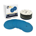 High Ground 6 Inch Multi-Hole Hook and Loop Clean Sanding Disc, Ceramic Abrasive, Dust-Free, High Performance, Long Lasting - 50pcs (Blue, 6 Inch, 120.0, Fine)