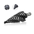 GSTK Pro Max 3/16"-7/8" Four Spiral Flute Cobalt Step Drill Bit Set, Impact Ready, for Metal, Stainless Steel, Aluminum, Wood, Plastic with 1/4" Hex Shank