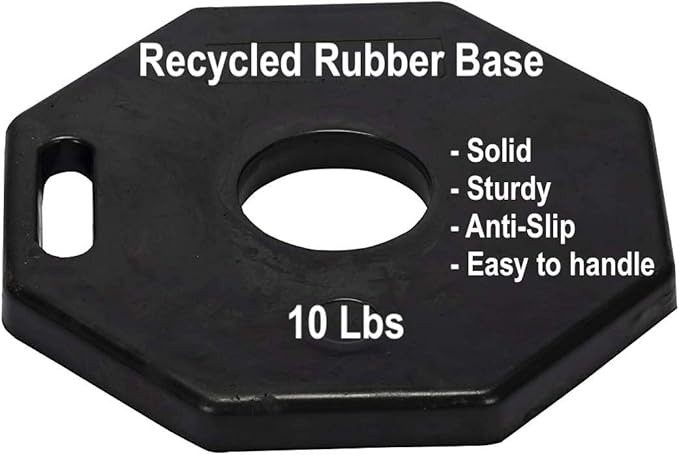 CJ Safety 44" Orange PE Delineator Post Cone, 44" Height Post, 10 lbs Recycled Rubber Black Base, 10" Reflective Band (Set of 6)