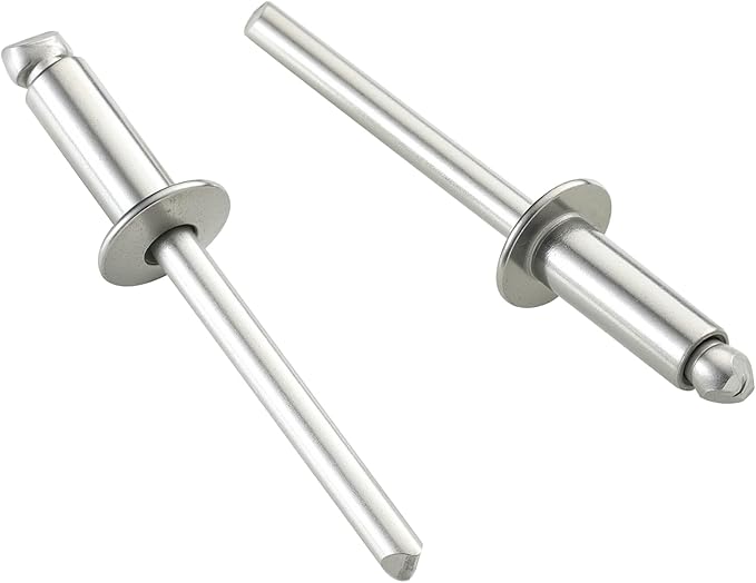 320pcs 1/8" x 1/2" Aluminum Blind Rivets, 3.2 x 12mm Pop Rivets,Rivets for Metal,Silver