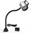 Work Desk Light, Machine Work Light, LED Flexible Gooseneck Light 700 Lumens IP66 Water and Dust Resistant 110-240 Volt Universal Fixed Base Work Light for Machine Tool and Lathe Industrial Lighting