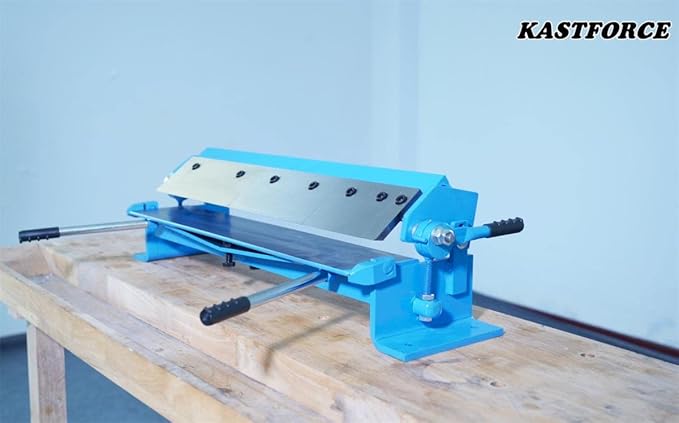 KF5006 Box and Pan Brake Sheet Metal Folder Bending Brake Metal Forming Machine Max Capacity 24 Inch (610mm) 20 Ga (1.0mm) with 5 Fingers 0-135 deg