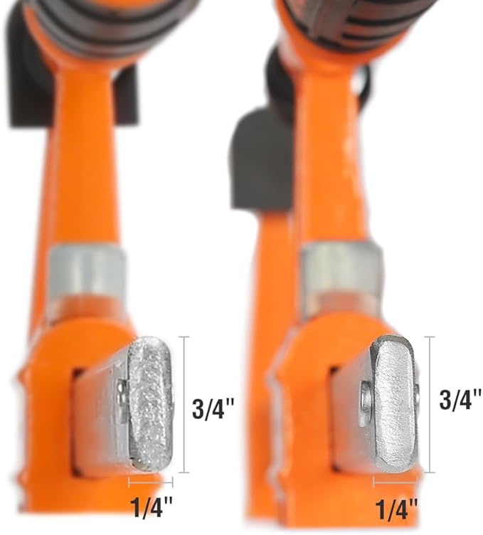JORGENSEN 4-pack Steel Bar Clamps Set, 6-inch (2) & 12-inch (2) Medium Duty F-Clamp, 600 Lbs Load Limit, for Woodworking