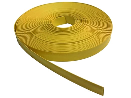 Kable Kontrol Heat Shrink Tubing - 1-1/2” Inch - 25' Ft Long, Yellow Polyolefin - 2:1 Industrial Shrink Tube & Cable Sleeve for Electrical Wire Insulation - Rated for 600 V
