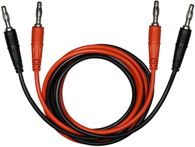 Test Lead Banana Plug 4 mm for DMM Multimeter (1 set) (Male-Male 1 meter)