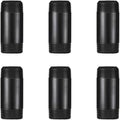 GeilSpace 1" × 2" Pre-Cut Black Metal Pipe, Industrial Steel Fits Standard One Inch Threaded Pipes and Fittings - Vintage DIY Industrial Shelving (1" × 2", Black)