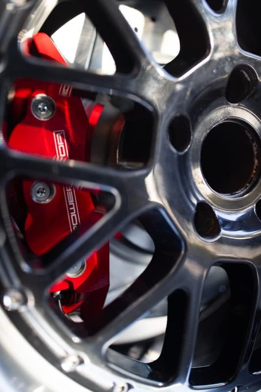 Power Stop S4992 Rear Red Powder Coated Calipers Pair For Chrysler 300 | Dodge Challenger Charger Magnum [Application Specific]