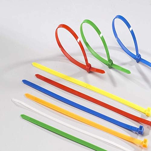 4 Inch Red Zip Ties (1000 Pieces), 18lb Strength, Nylon Cable Wire Ties