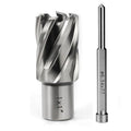 OSCARBIDE 1"x1"Annular Cutter,3/4 inch Weldon Shank,1 inch Cutting Diameter,1 inch Depth of Cut,2 Flat Mag Drill Bit with Pilot Pin for Magnetic Drill Press,1 Piece
