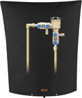 Backflow Preventer Pipe Insulation Cover (5°F) - Irrigation Sprinkler Valve Insulated Pouch - Water Well Pump Cover - Sturdy 5 Layers for Winter Freeze Protection, 26" W x 44" H, Black