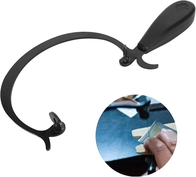 Jewelers Saw Frame, Alloy Curved Coping Saw Frame with Black Handle Handicraft Tools for Decoration, Hobby, Craft Processing, Jewelry Stores