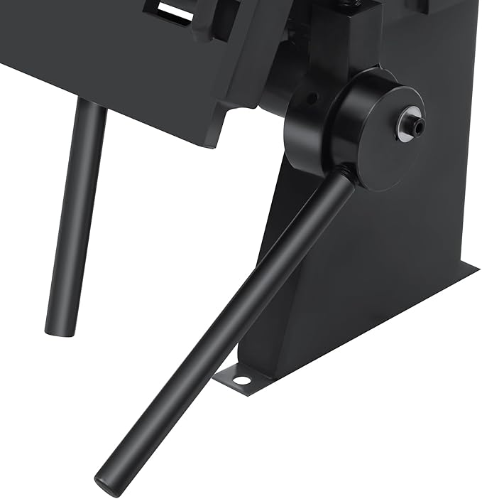 24 Inch Box and Pan Brake, Sheet Metal Bending Machine Industrial Floor Standing Metal Hand Brake W-2420A 20ga Mild Steel Plate Bend Tool for Metal Product