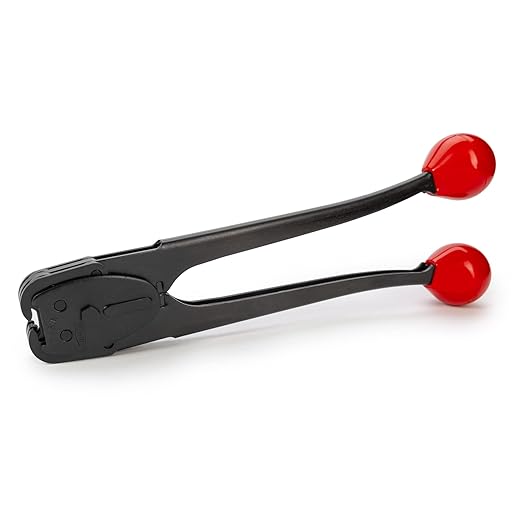 IDL Packaging C-3106 Double-Notched Front-Action Sealer/Crimper for 3/4" Steel Strapping - Hard and Durable Steel Construction - Professional Gear with High-Strength Sealing Action