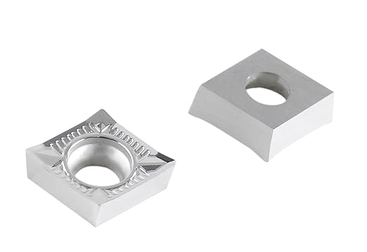 Accusize Industrial Tools CCGT32.52 Uncoating Carbide Inserts, 10 Pcs, for Machining Aluminum, 6600-0002x10