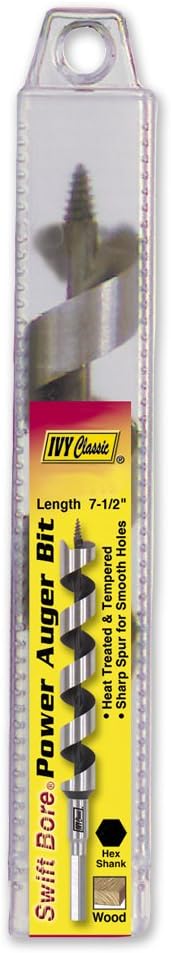 IVY Classic 46206 3/8 x 7-1/2-Inch Power Auger, High-Carbon Steel, 1/Tube