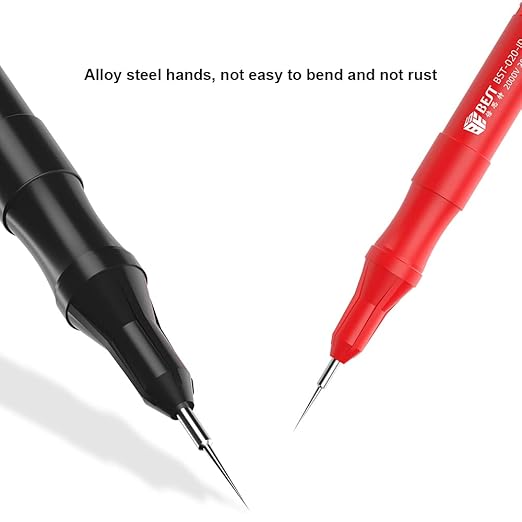 BES CAT III 2000V Voltage 20A Current Test Leads Probe Tip,for Digital Multimeter Electrical Voltmeter Currentmeter,Precision Cable Probe