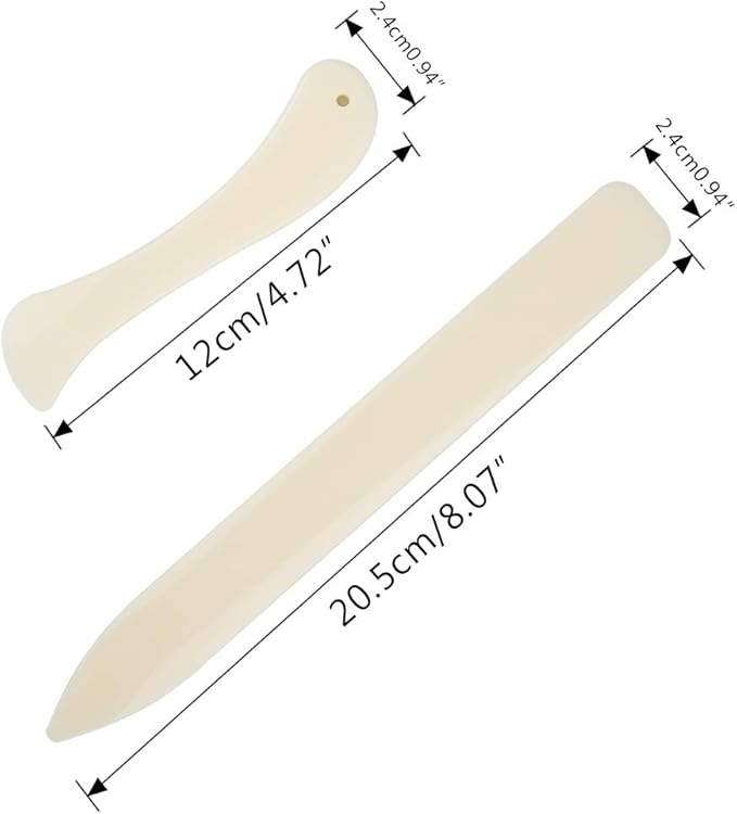 Set of 16 Bookbinding Tools, findTop Bone Folder Creaser Waxed Linen Thread Wood Handle Awl Large-Eye Needles for Handmade DIY Bookbinding Crafts and Sewing Supplies