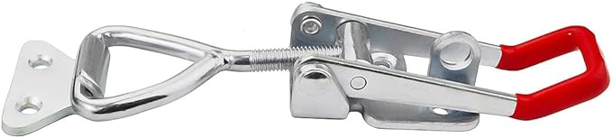 2 Pack Adjustable Toggle Clamp 660 lbs Holding Capacity Toggle Latch Hasp Clamp GH-4003 Lockable Quick Release Pull Latch Metal Draw Latch for Door, Box Case Trunk, Smoker Door, Jig