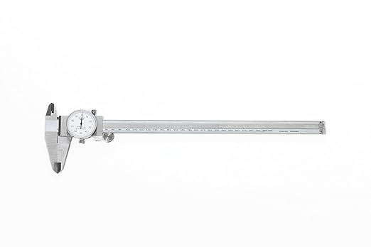 PEC Dial Caliper 0-300mm, Stainless Steel Precision Measuring Tool with Shock-Proof Dial, High Accuracy ±0.01mm