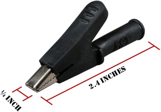 Test Lead SILICONE Alligator Clip Heavy Duty to Alligator Clip Heavy Duty (5 ft)