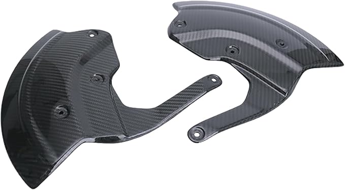 Motorcycle Front Brake Caliper Disc Guard Fairing Protector for BMW M1000RR S1000R S1000RR S1000XR 2020 2021 2022 2023 2024 Carbon Fiber Aero Disc Fender Accessories (Matte Black)