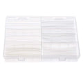 104 PCS Clear 3:1 Heat Shrink Tubing Kit Dual-Wall Adhesive Lined Heat-Shrink Tube Assortment Kit