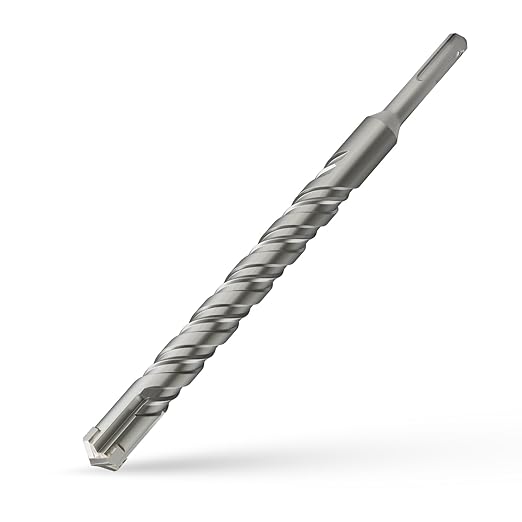 CSOOM SDS Plus Rotary Hammer Drill Bit 7/8"x10.24", Professional Concrete Drill Bit for Concrete, Brick, Stone and Cement Walls