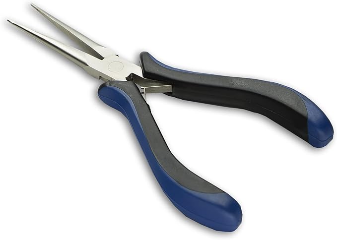HURON Precision Pliers, Springloaded, Long Needle Nose, 5.75 In