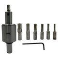 ASSORTS Precision Rotary Broach with 3/4" (19.05 mm) Shank & 7-Piece HSS Hex Punch Set – Ideal for CNC, Lathe, Milling & Drilling Machines
