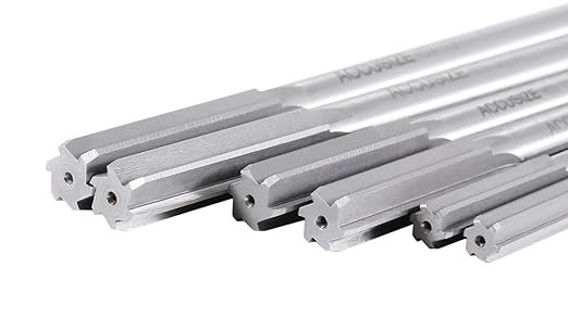 Accusize Industrial Tools 29 Pc 1/16'' to 1/2'' by 1/64'' H.S.S. Chucking Reamer Set, Straight Flute, Right Hand Cut, 5500-SF00