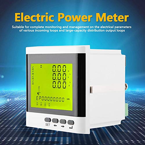 FTVOGUE Multi-Function Three-Phase Programmable Power Meter Electric Digital LED Ammeter Voltmeter,Electric Energy and Measuring Instruments