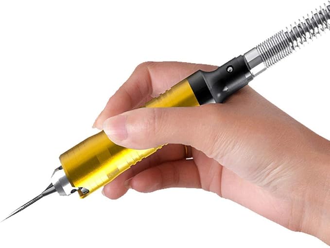 Rotary Tool Flex Shaft Hanging Grinder Carver Electric Multi-function Metalworking Tools Repair Kit, Foot Pedal Control, 780W Strong Power, Metal Flexible Shaft, 23000 RPM