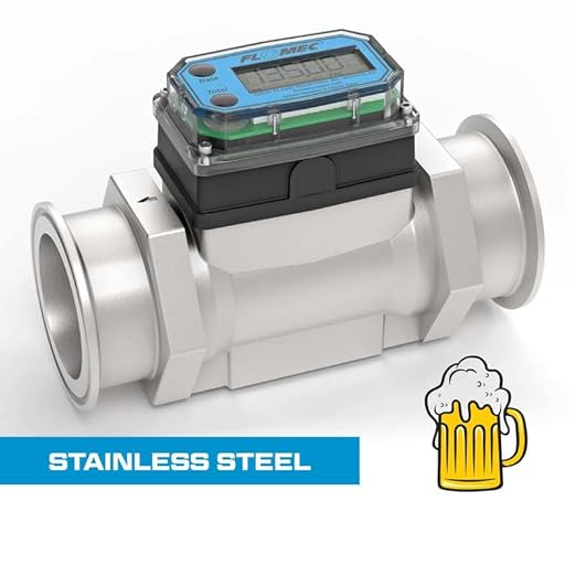 G2 Series, Turbine, High-Temperature Brew Meter, 2 Inch Pipe Size, 2-1/2 Inch Tri-Clamp Fitting G2S20TH9GMX