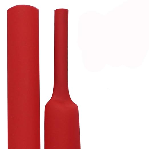 XHF 1-1/2 Inch (40mm) 3:1 Waterproof Heat Shrink Tubing Marine Grade Wire Cable Adhesive Lined Tube Insulation Seal Against Moisture Corrosion and Air Leakage, 4 Ft Red