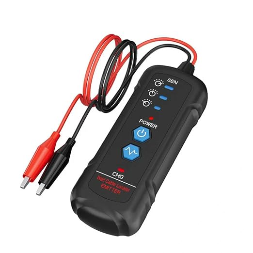 Underground Wire Locator and Cable Tracker Kit, Professional Wire Finder with Signal Detector, Carrying Case and Accessories