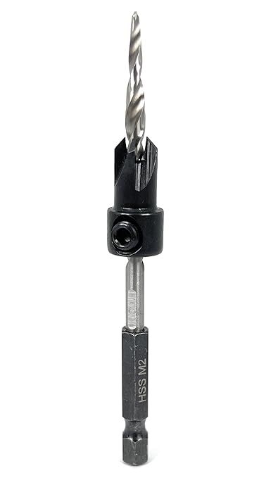 FTG USA Countersink Drill Bit for Wood with Tapered Drill Bit #8 (11/64")