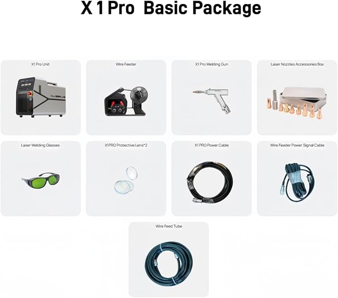 X1pro 700W Laser Welding Machine – 6-in-1 Handheld Fiber Laser Welder for Welding, Cutting, Cleaning, Rust Removal, Underwater Welding & CNC Retrofit – Equipped with Auto Wire Feeder