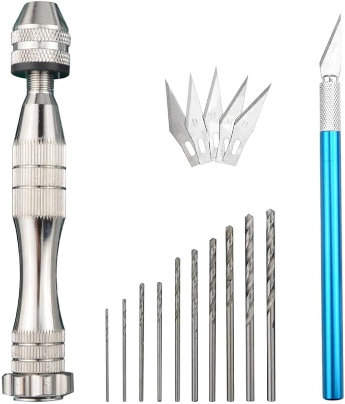 Professional 33 PCS Model Tools Kit Modeler Basic Tools Craft Set Hobby Building Tools Kit for Gundam Car Model Building Repairing and Fixing (J)
